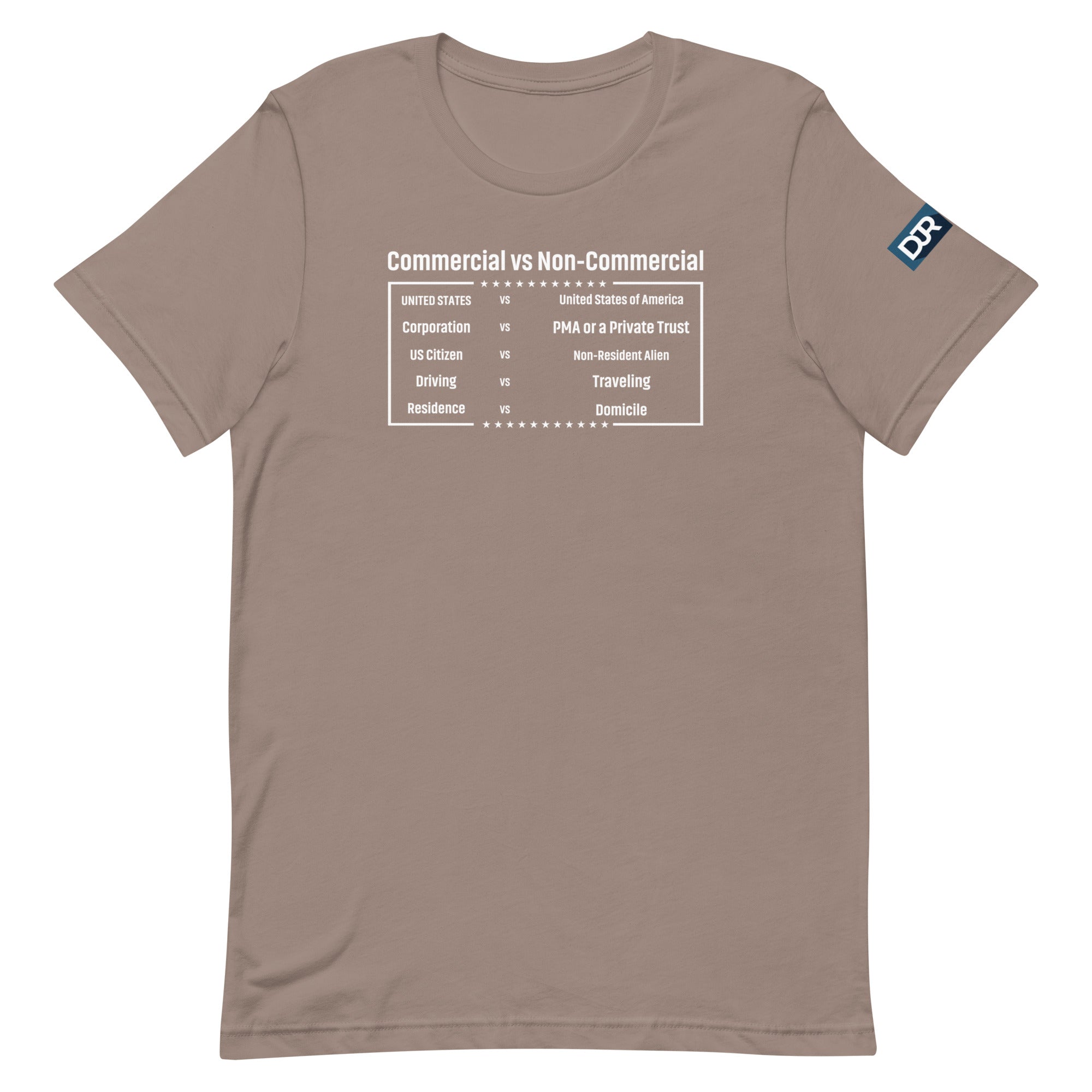 Commercial vs Non-Commercial t-shirt